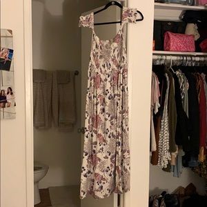 Off the shoulder maxi dress